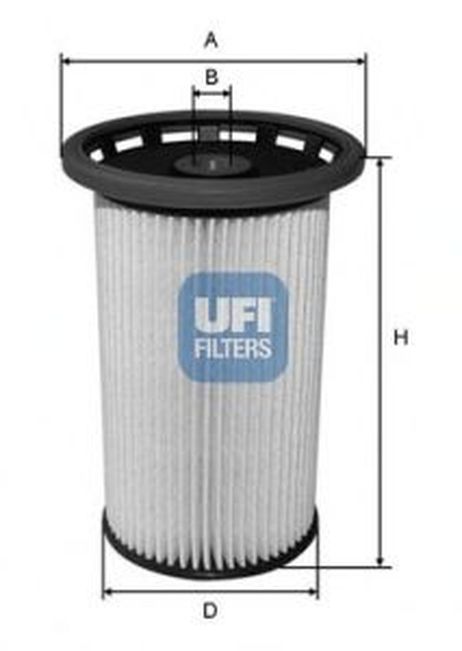 фото Ufi 26.025.00 Фильтр топливный Ufi 26.025.00 Фильтр топливный