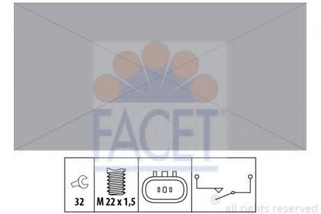 Facet 7.6308 Выключатель, фара заднего хода