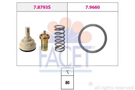 фото Facet 7.8793 Термостат, охлаждающая жидкость Facet 7.8793 Термостат, охлаждающая жидкость