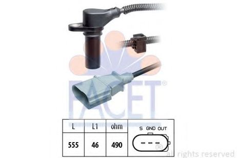 фото Facet 9.0505 Датчик импульсов, Датчик импульсов, маховик Facet 9.0505 Датчик импульсов, Датчик импульсов, маховик
