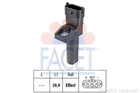 Facet 9.0654 Датчик импульсов, Датчик импульсов, маховик