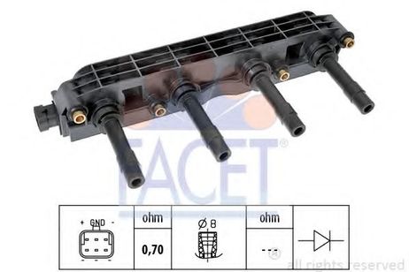 Facet 9.6299 Катушка зажигания