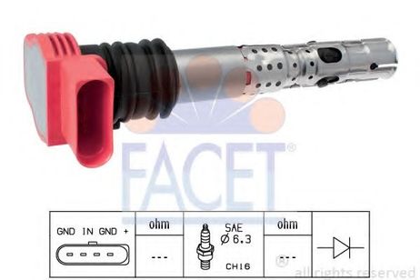 фото Facet 9.6336 Катушка зажигания Facet 9.6336 Катушка зажигания