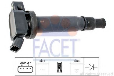 фото Facet 9.6358 Катушка зажигания Facet 9.6358 Катушка зажигания