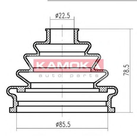 фото Kamoka 1146762 Пыльник ШРУСа Kamoka 1146762 Пыльник ШРУСа