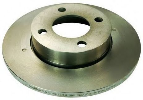 DENCKERMANN B130002 Диск тормозной | перед |