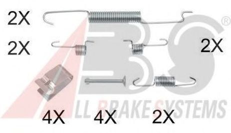фото ABS 0863Q Комплектующие, тормозная колодка ABS 0863Q Комплектующие, тормозная колодка