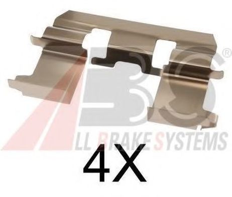 фото ABS 1281Q Комплектующие, колодки дискового тормоза ABS 1281Q Комплектующие, колодки дискового тормоза