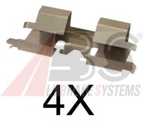 фото ABS 1662Q Комплектующие, колодки дискового тормоза ABS 1662Q Комплектующие, колодки дискового тормоза