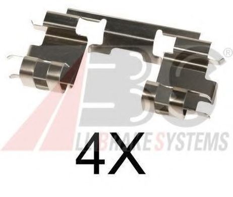 фото ABS 1670Q Комплектующие, колодки дискового тормоза ABS 1670Q Комплектующие, колодки дискового тормоза