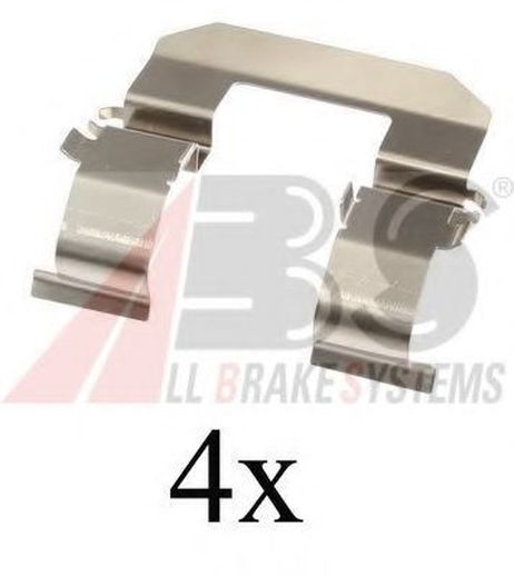 фото ABS 1704Q Комплектующие, колодки дискового тормоза ABS 1704Q Комплектующие, колодки дискового тормоза