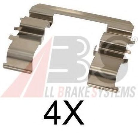 фото ABS 1744Q Комплектующие, колодки дискового тормоза ABS 1744Q Комплектующие, колодки дискового тормоза