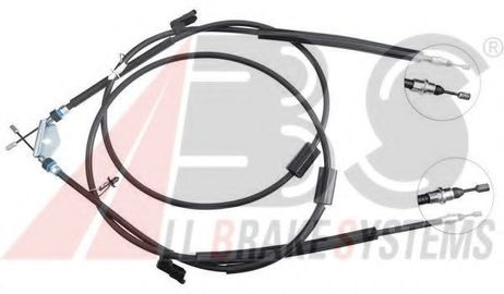 фото ABS K10325 Трос, стояночная тормозная система | зад | ABS K10325 Трос, стояночная тормозная система | зад |