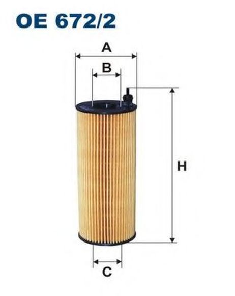FILTRON OE672/2 Фильтр масляный (вставка)