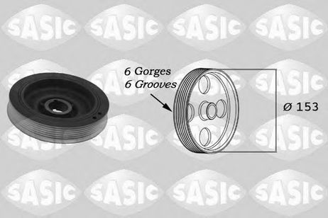фото Sasic 2150002 Ременный шкив, коленчатый вал Sasic 2150002 Ременный шкив, коленчатый вал