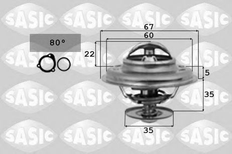 Sasic 9000337 Термостат, охлаждающая жидкость