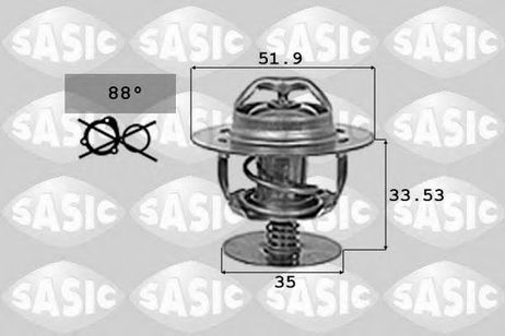 фото Sasic 9000719 Термостат, охлаждающая жидкость Sasic 9000719 Термостат, охлаждающая жидкость