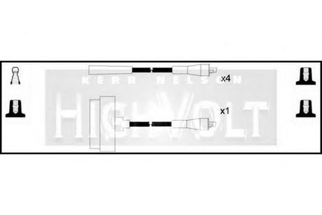 фото Standard OEF018 Комплект проводов зажигания Standard OEF018 Комплект проводов зажигания