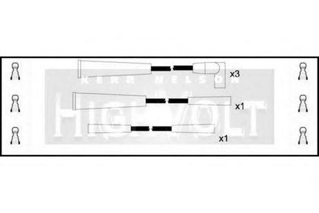 фото Standard OEF021 Комплект проводов зажигания Standard OEF021 Комплект проводов зажигания