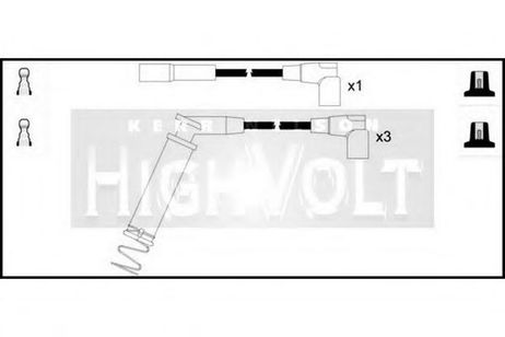 фото Standard OEF048 Комплект проводов зажигания Standard OEF048 Комплект проводов зажигания
