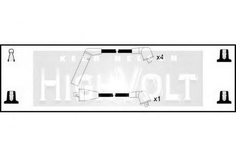 фото Standard OEF090 Комплект проводов зажигания Standard OEF090 Комплект проводов зажигания