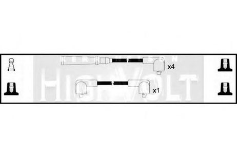 фото Standard OEF103 Комплект проводов зажигания Standard OEF103 Комплект проводов зажигания