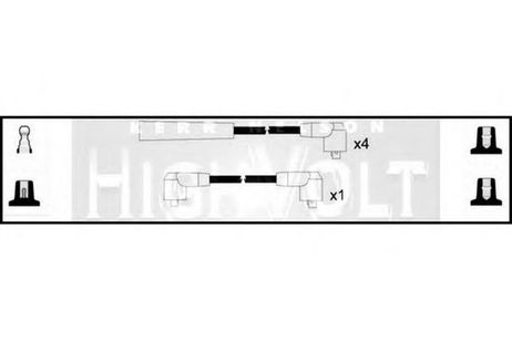 фото Standard OEF112 Комплект проводов зажигания Standard OEF112 Комплект проводов зажигания