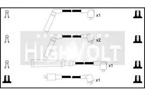 фото Standard OEF114 Комплект проводов зажигания Standard OEF114 Комплект проводов зажигания