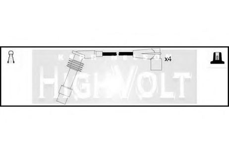 фото Standard OEF152 Комплект проводов зажигания Standard OEF152 Комплект проводов зажигания