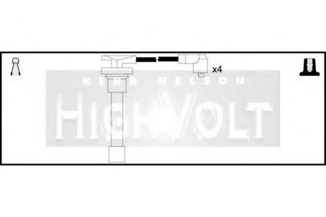 фото Standard OEF189 Комплект проводов зажигания Standard OEF189 Комплект проводов зажигания