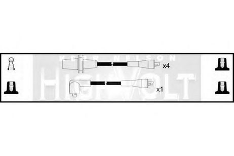 фото Standard OEF246 Комплект проводов зажигания Standard OEF246 Комплект проводов зажигания