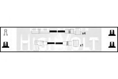 фото Standard OEF352 Комплект проводов зажигания Standard OEF352 Комплект проводов зажигания
