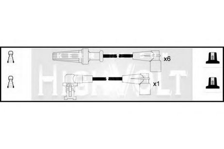 фото Standard OEF591 Комплект проводов зажигания Standard OEF591 Комплект проводов зажигания