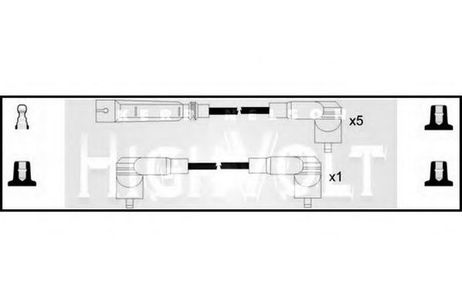 фото Standard OEF767 Комплект проводов зажигания Standard OEF767 Комплект проводов зажигания