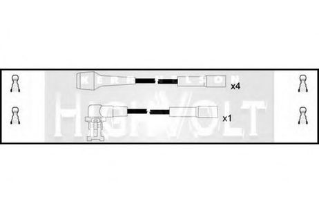 фото Standard OEF805 Комплект проводов зажигания Standard OEF805 Комплект проводов зажигания