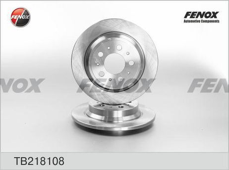 фото Fenox TB218108 Диск тормозной | зад прав/лев | Fenox TB218108 Диск тормозной | зад прав/лев |
