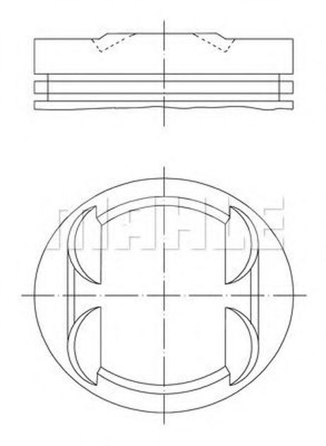 фото Mahle 033 18 00 Поршнекомплект Mahle 033 18 00 Поршнекомплект