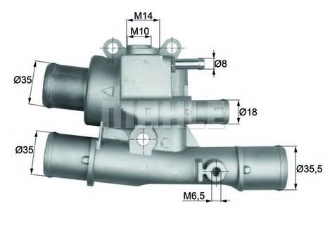 фото Mahle TI 124 88 Термостат интегрированный Mahle TI 124 88 Термостат интегрированный