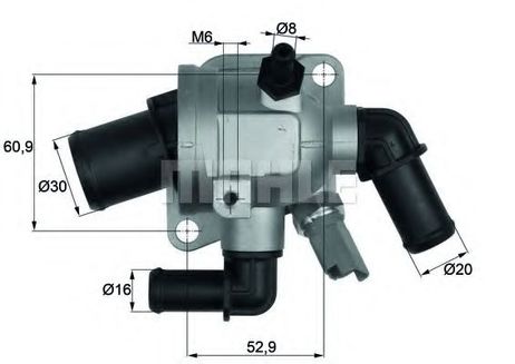 фото Mahle TI 173 88 Термостат интегрированный Mahle TI 173 88 Термостат интегрированный