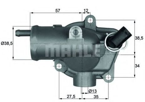 фото Mahle TI 27 92 Термостат интегрированный Mahle TI 27 92 Термостат интегрированный