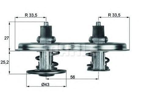 фото Mahle TX 33 83D Вставка термостата HCV Mahle TX 33 83D Вставка термостата HCV