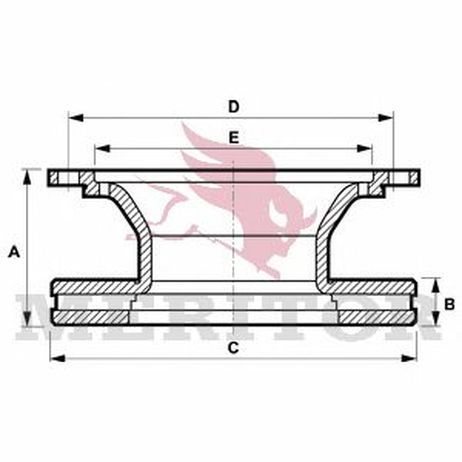 фото Meritor MBR5061 Диск тормозной | зад | HCV Meritor MBR5061 Диск тормозной | зад | HCV