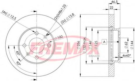 фото FREMAX BD-5101 Диск тормозной | перед | FREMAX BD-5101 Диск тормозной | перед |