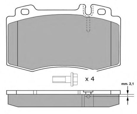 фото FREMAX FBP-1299 Колодки тормозные дисковые | перед | FREMAX FBP-1299 Колодки тормозные дисковые | перед |