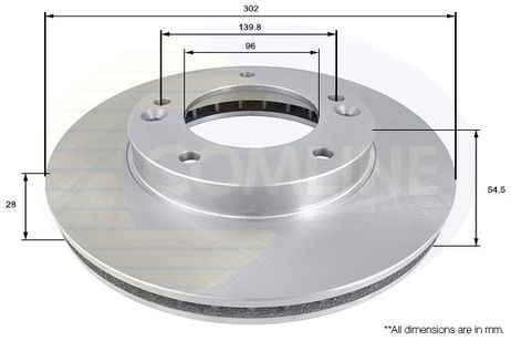 фото Comline ADC1051V Диск тормозной | перед | Comline ADC1051V Диск тормозной | перед |