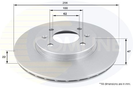 фото Comline ADC1077V Диск тормозной | перед | Comline ADC1077V Диск тормозной | перед |