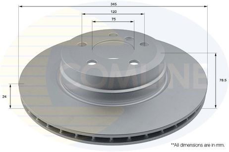 фото Comline ADC1757V Диск тормозной | зад | Comline ADC1757V Диск тормозной | зад |