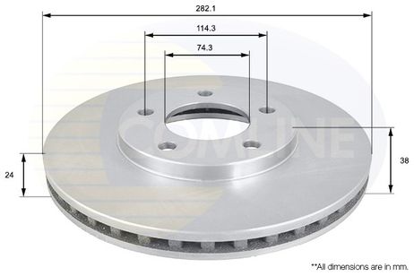 фото Comline ADC2306V Диск тормозной | перед | Comline ADC2306V Диск тормозной | перед |