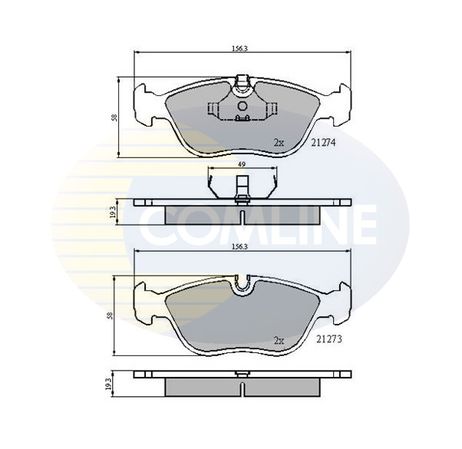 фото Comline CBP0719 Колодки тормозные дисковые | перед | Comline CBP0719 Колодки тормозные дисковые | перед |