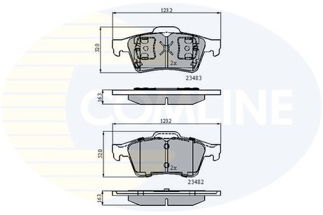 фото Comline CBP0946 Колодки тормозные дисковые | зад | Comline CBP0946 Колодки тормозные дисковые | зад |